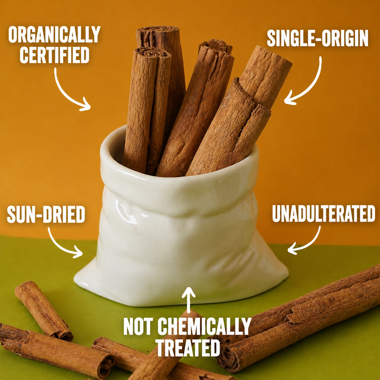 Organic Ceylon Cinnamon Sticks